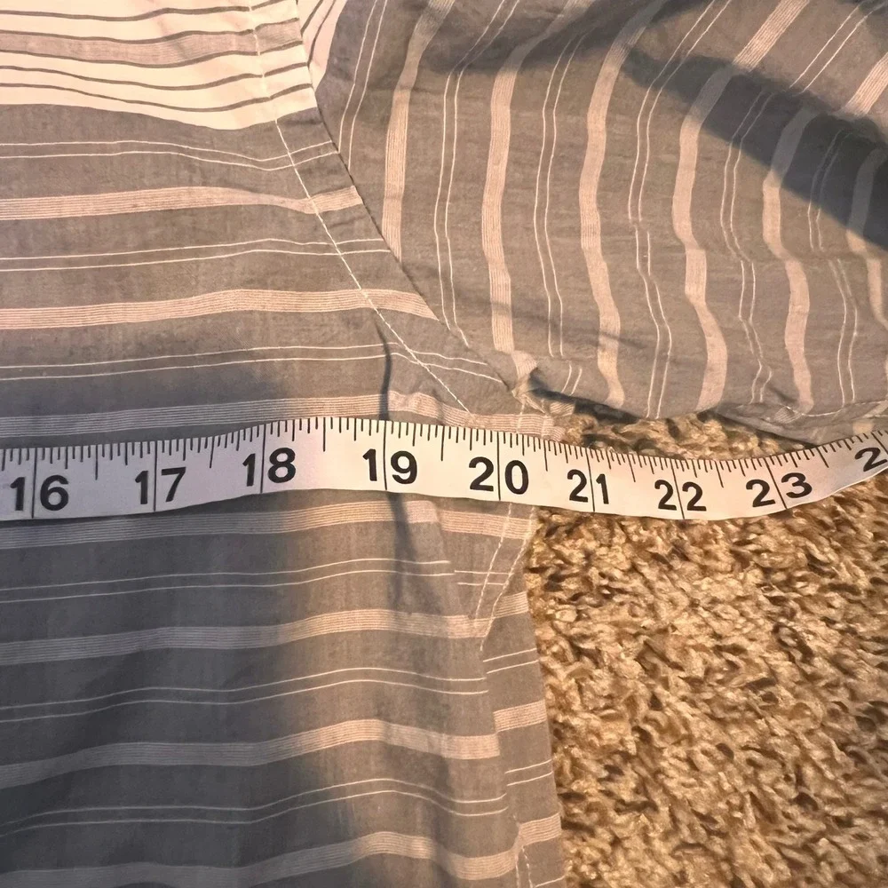 Banana Republic Custom O/B‎ Wash Shirt Men's Grant Fit Striped Medium